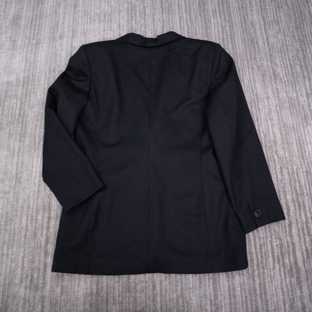 Liz Claiborne Blazer Womens 10P Black Excellent Petite Single Button Suit Jacket - Picture 2 of 7